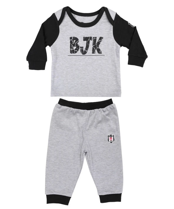 Beşiktaş Orijinal Uzun Kol Bebek Eşofman Takım Hediyelik Ahşap Kutulu - 2