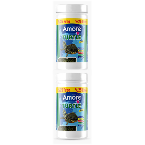 Turtle Green Sticks 2x125ml, Lotus Gammarus 250ml Sürüngen Ve Kaplumbağa Yemi, Multivitamin - 2