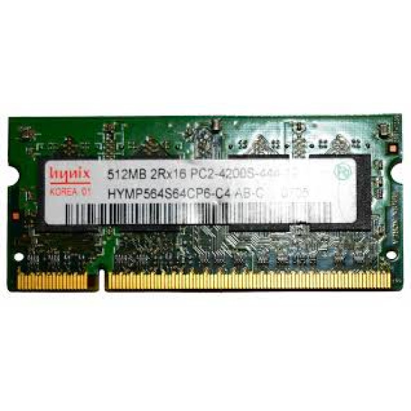 HYNIX HYMP564S64CP6-C4 AB 512 MB PC2-4200 DDR2-533 200PIN NOTEBOOK RAM BELLEK 2.EL