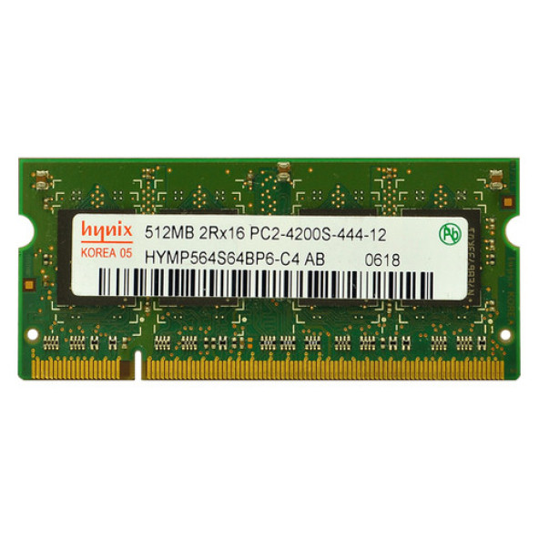 HYNIX HYMP564S64CP6-C4 AB 512 MB PC2-4200 DDR2-533 200PIN NOTEBOOK RAM BELLEK 2.EL - 2