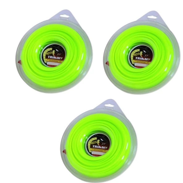 Üniversal Tırpan Misinası 3 mm Altıköşe 400 Gr - 3 Adet - 1