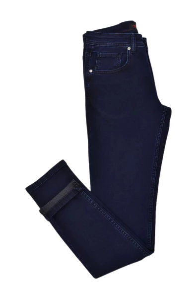 Erkek Lacivert Silim Fit 5 Cepli Jeans Pantolon BGL-ST03820 ürün görseli