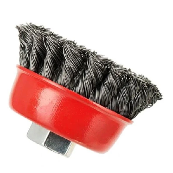 Eratool SC 100 Burgulu Ve Saçaklı Çanak Tel Fırça M14 - 2