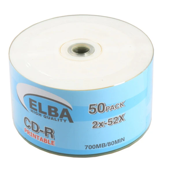 Elba CD-R 700MB-80MIN Printable 50 Li Shrink