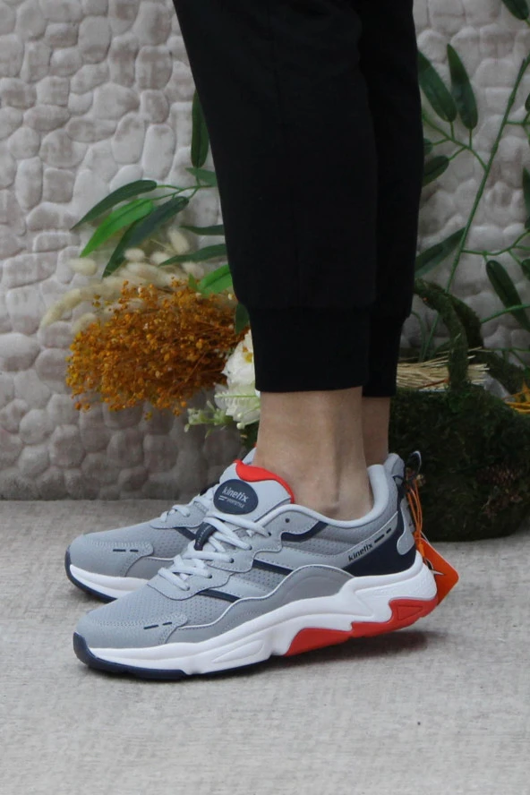 Kinetix Tıona Tx Gri Lacivert Beyaz Rahat Orijinal Ürün Erkek Spor Ayakkabı - Resim 3