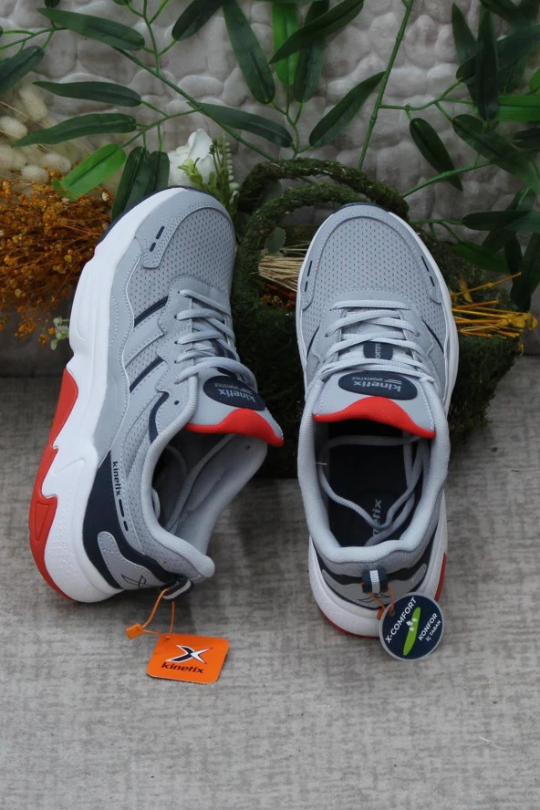 Kinetix Tıona Tx Gri Lacivert Beyaz Rahat Orijinal Ürün Erkek Spor Ayakkabı - Resim 6