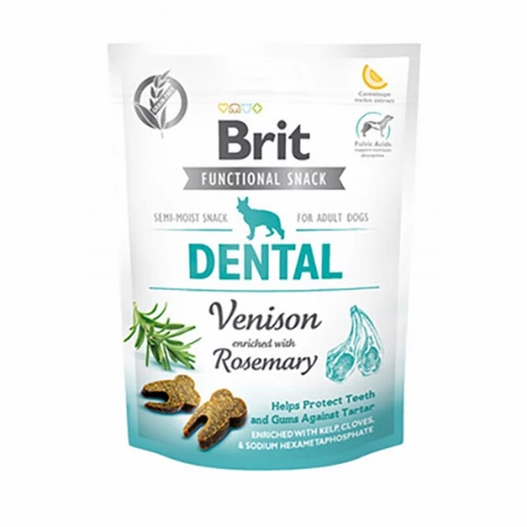 Brit Dental Biberiye ve Geyik Etli Köpek Ödülü 150 Gr ürün görseli