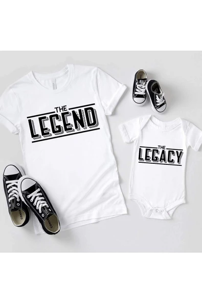 Baba Oğul Legend Legacy Zıbın Tshirt (Tek Ürün Fiyatıdır Kombin Yapmak için 2 Adet Sepete Ekleyiniz)