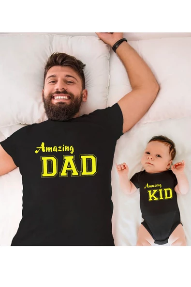 Amazing Dad Amazing Kid Baba Oğul Kız TEK ÜRÜN FİYATIDIR KOMBİN YAPMAK İÇİN EN AZ 2 ADET SEPETE EKLE