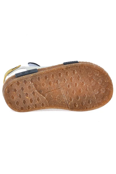 Kiko Kids Erkek Çocuk Sandalet Şb 23502508-5816 Lacivert Sarı Gri - 5
