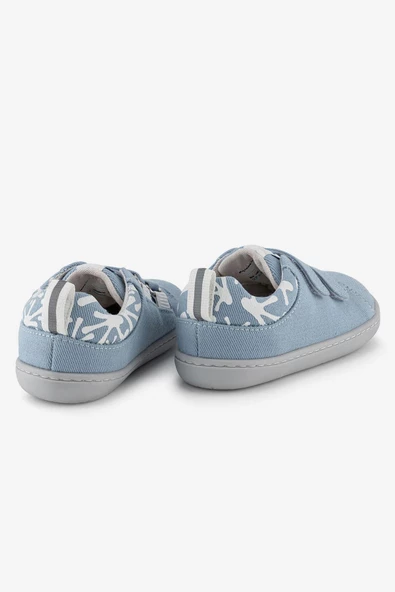 Hopfrög Kids Smart Walker Recycled Canvas Eco Açık Mavi Barefoot Çocuk Ayakkabı - 8