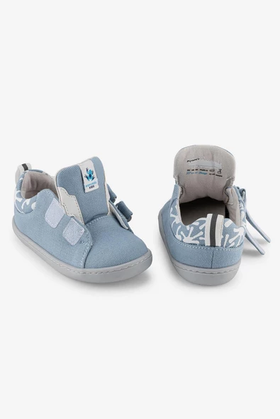Smart Walker Recycled Canvas Eco Açık Mavi Barefoot Çocuk Ayakkabı - 9
