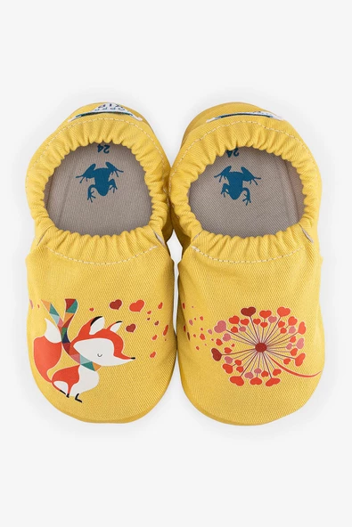 Hopfrög Kids Dear Fox Hyper Kumsal Sarı Barefoot Akıllı Patik