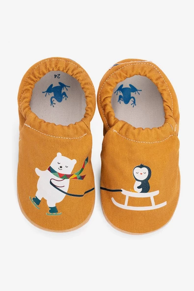 Hopfrög Kids Buddy-Buddy Hyper Ballı Hardal Barefoot Akıllı Patik