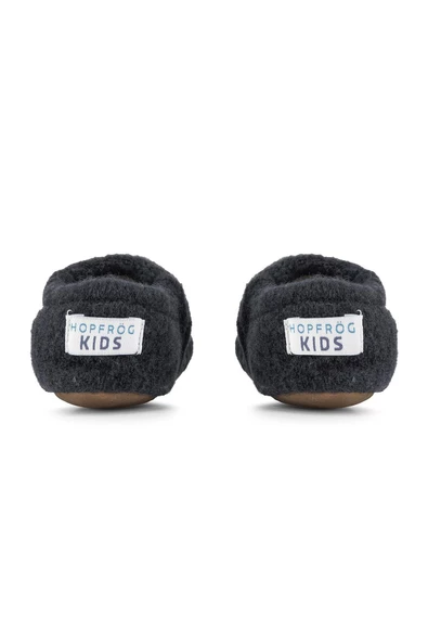 Hopfrög Kids Recycled Woo Wooly Yünlü Lacivert Barefoot Patik - 5
