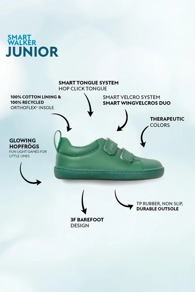 Smart Walker Junior Yeşil Işık Barefoot Çocuk Ayakkabı - Resim 2