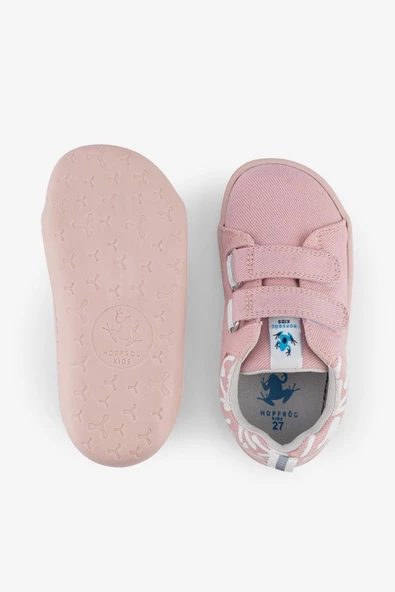 Smart Walker Recycled Canvas Eco Pembe Barefoot Çocuk Ayakkabı - Resim 6
