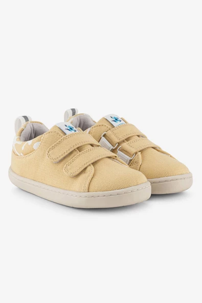 Hopfrög Kids Smart Walker Recycled Canvas Eco Sarı Barefoot Çocuk Ayakkabı - 3