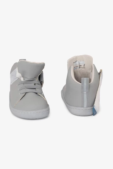 Hopfrög Kids Smart Walker High Top Süper Mat Havalı Gri Barefoot Çocuk Bot - 8