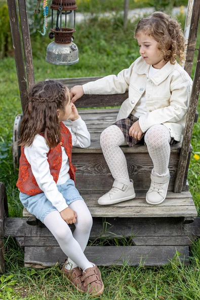 Hopfrög Kids Smart Walker High Top Pembe Işık Barefoot Çocuk Bot - 5