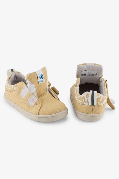 Hopfrög Kids Smart Walker Recycled Canvas Eco Sarı Barefoot Çocuk Ayakkabı - 8