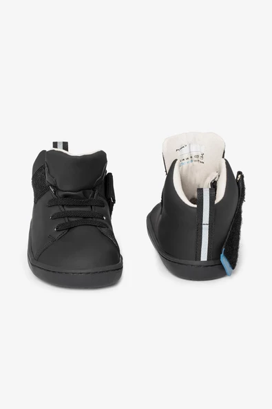 Hopfrög Kids Smart Walker High Top Süper Mat Siyah Barefoot Çocuk Bot - 8