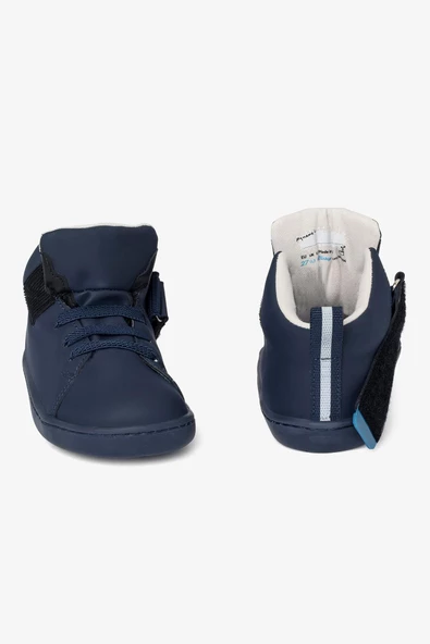 Hopfrög Kids Smart Walker High Top Süper Mat Lacivert Barefoot Çocuk Bot - 7