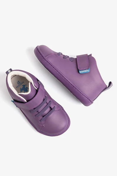 Hopfrög Kids Smart Walker High Top Mor Işık Barefoot Çocuk Bot - 3