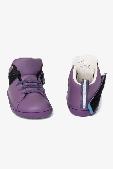 Hopfrög Kids Smart Walker High Top Mor Işık Barefoot Çocuk Bot - 9