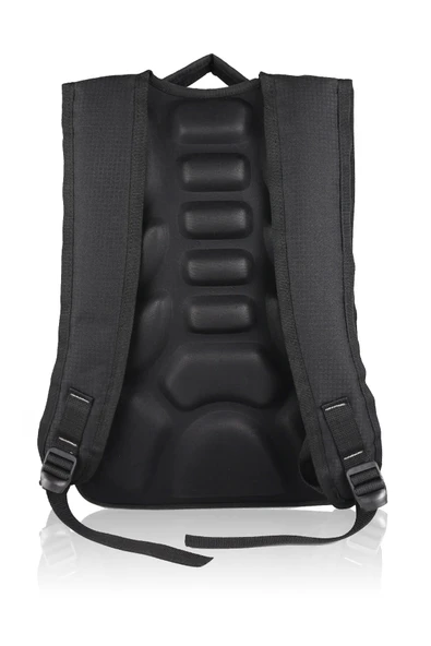 Okul Çantası 4 Cepli + Kalemlik Su Geçirmez Komple İçi Astarlı Lise Ortaokul Çantası Siyah - Resim 6