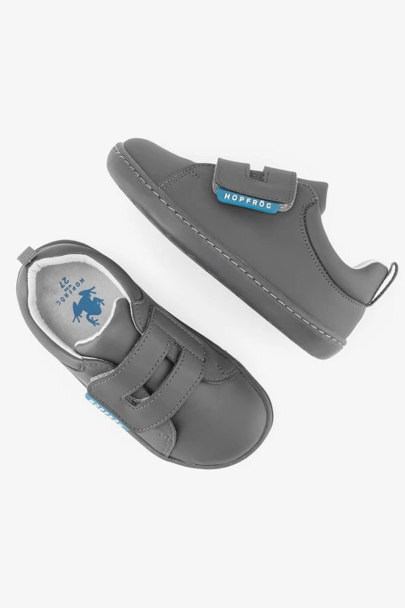 Hopfrög Kids Smart Walker Casual Süper Mat Gri Barefoot Çocuk Ayakkabı