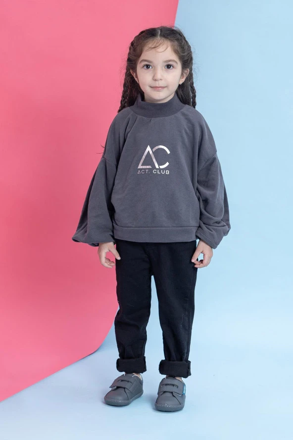 Smart Walker Casual Süper Mat Gri Barefoot Çocuk Ayakkabı - Resim 4