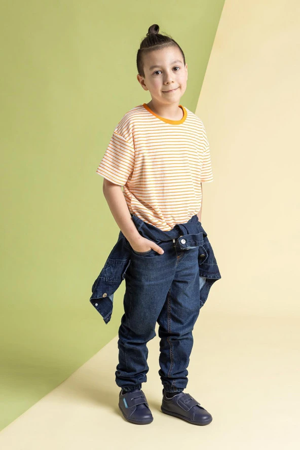 Smart Walker Casual Mavi Geceyarısı Barefoot Çocuk Ayakkabı - 4