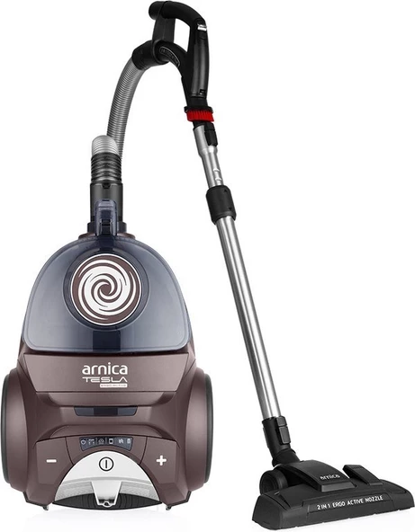 Arnica Tesla Ergo Active ET14340 750 W Toz Torbasız Elektrikli Süpürge Kahverengi - 4