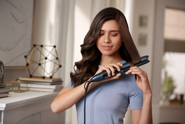 Philips Saç Düzleştirici Bhs732/00,bukle Özelliği,argan Yağı Katkılı,uv Koruması,kılıf Hediyeli - Resim 3