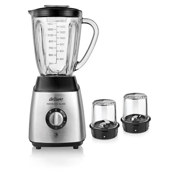 Arzum AR1056 Maxiblend Glass Sürahi Blender - Çelik