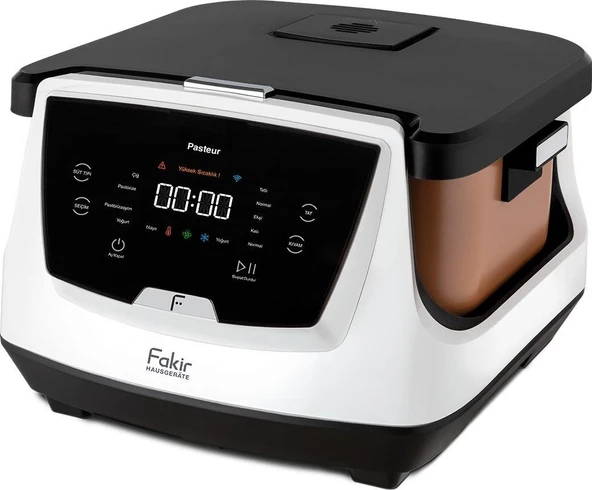 Fakir Pasteur Çiğ Sütten Pastörize Yoğurt Yapma Makinesi 6 Fonksiyon 3 Litre Seramik Beyaz&Siyah - 2