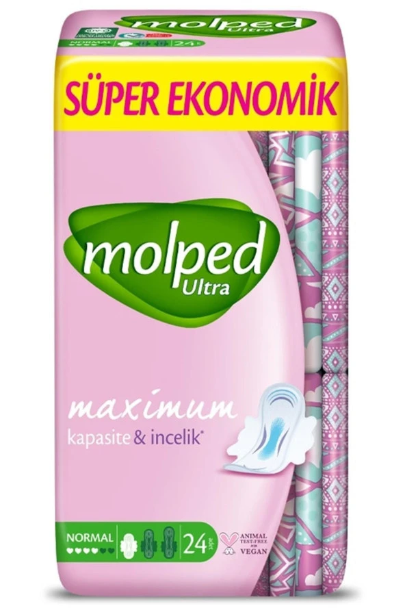 Molped Ultra Kuruluk Süper Ekonomik Normal Hijyenik Ped 24'lü