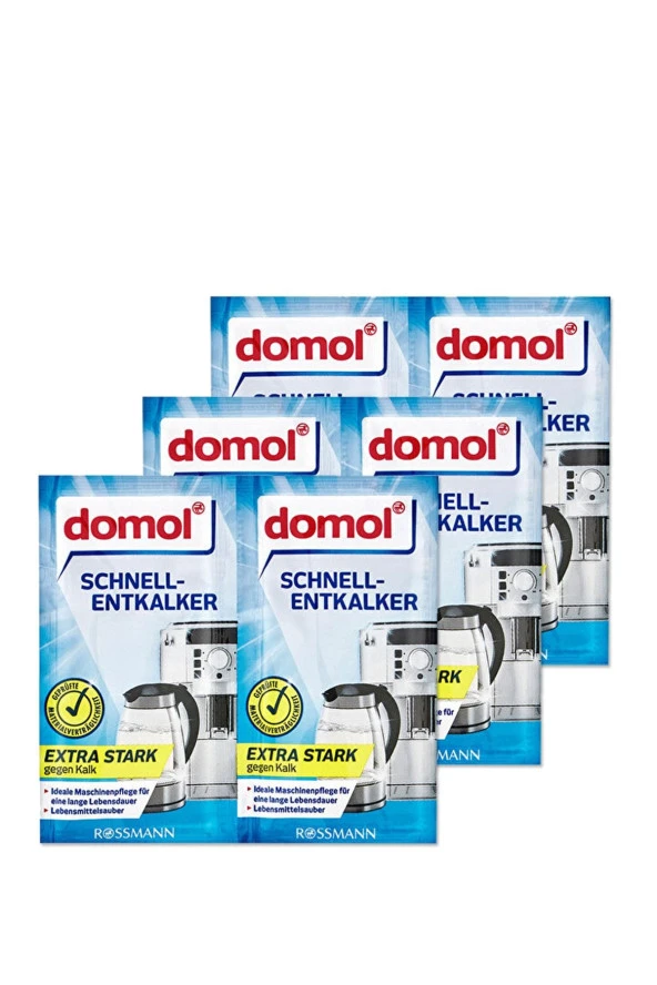 DOMOL Kettle Kahve Makinesi Kireç Çözücü Toz 2'li Paket ( 3 Adet )