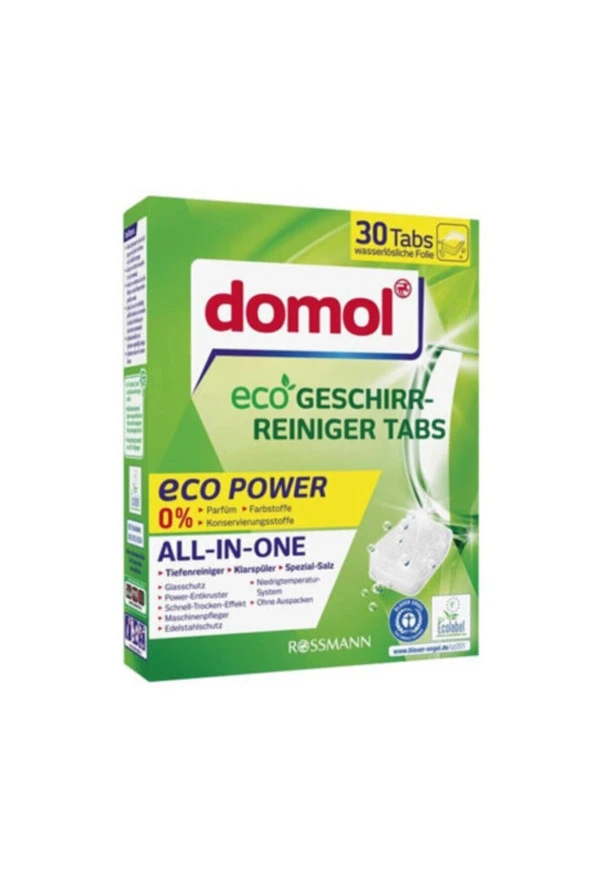 DOMOL Rosalt Bulaşık Makinesi Tableti 30 Adet Eco