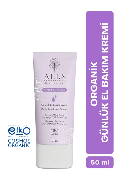 Alls Biocosmetics Organik Günlük El Bakım Kremi 50 ml ürün görseli