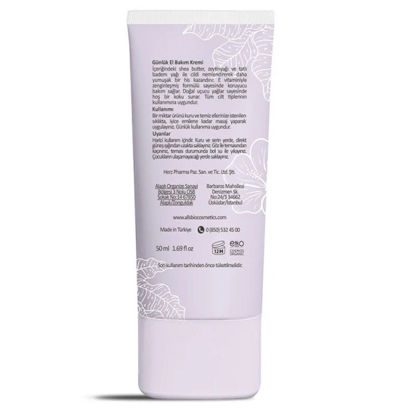 Alls Biocosmetics Organik Günlük El Bakım Kremi 50 ml - 2