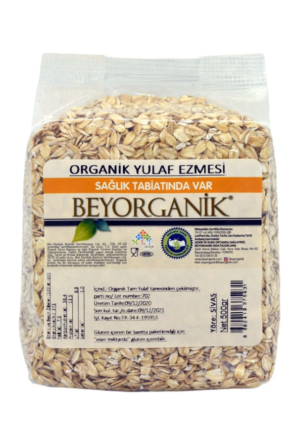 Beyroganik Organik Yulaf Ezmesi 500 g