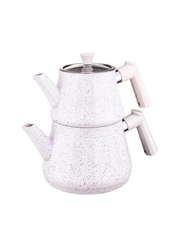 BAMBUM MOLD GRANİT ÇAYDANLIK TAKIMI BEYAZ B5179 - 2