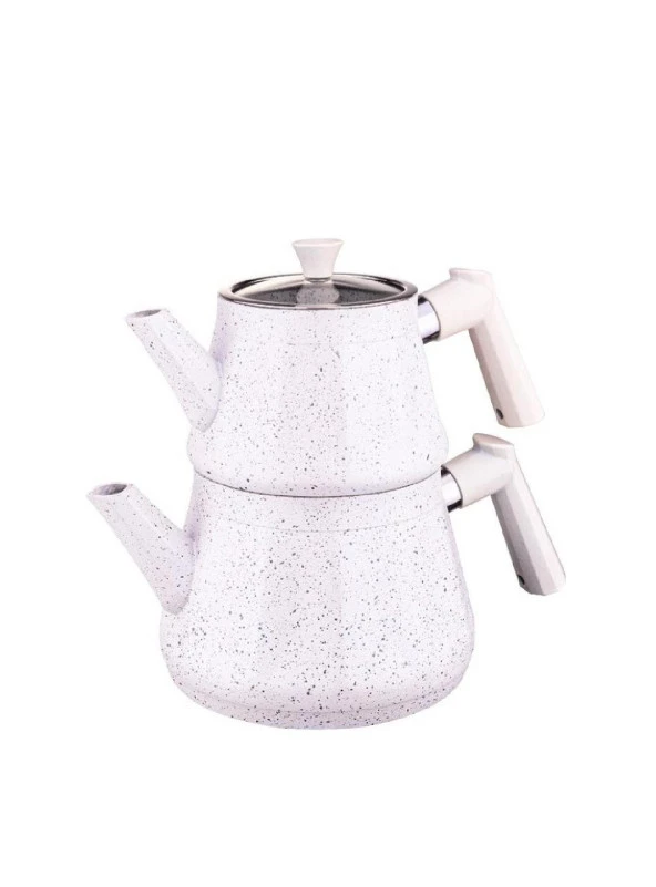 BAMBUM MOLD GRANİT ÇAYDANLIK TAKIMI BEYAZ B5179 - 3