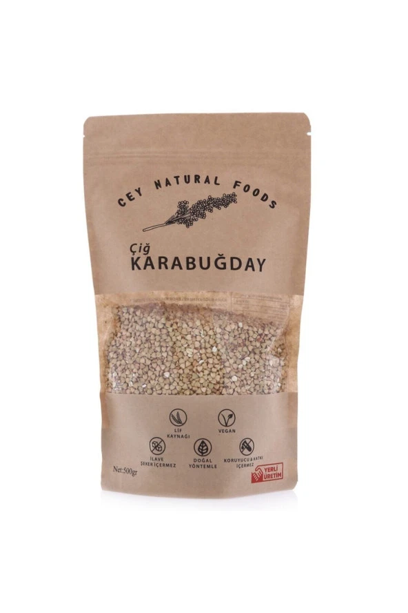 Cey Natural Foods Cey Naturel Çiğ Karabuğday Tane 500 gr