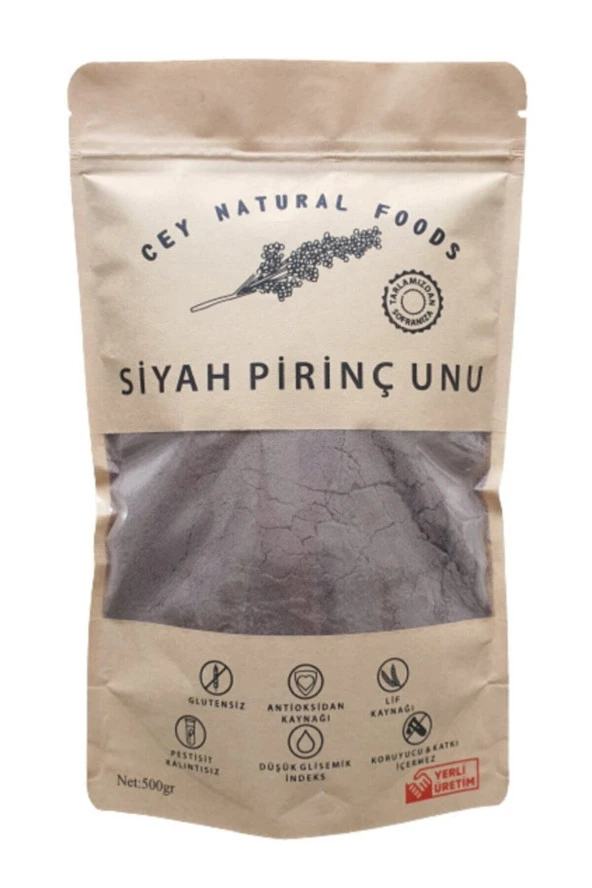 Cey Natural Foods Siyah Pirinç Unu 500 Gr