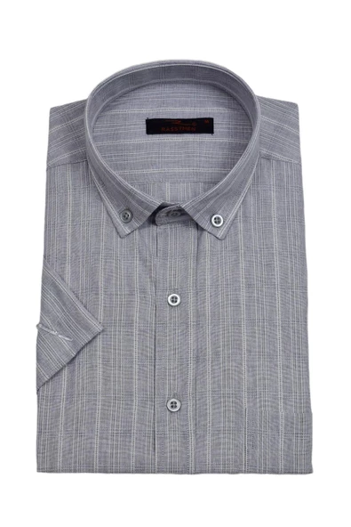 Erkek Klasik Kısakol Gömlek BGL-ST03827 - Resim 10