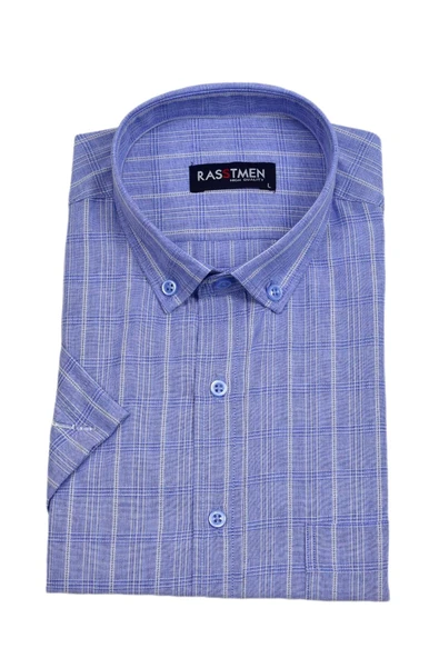 Erkek Klasik Kısakol Gömlek BGL-ST03827 - Resim 11