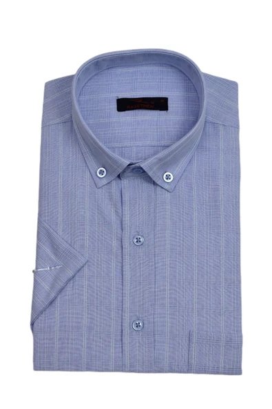 Erkek Klasik Kısakol Gömlek BGL-ST03827 - Resim 5